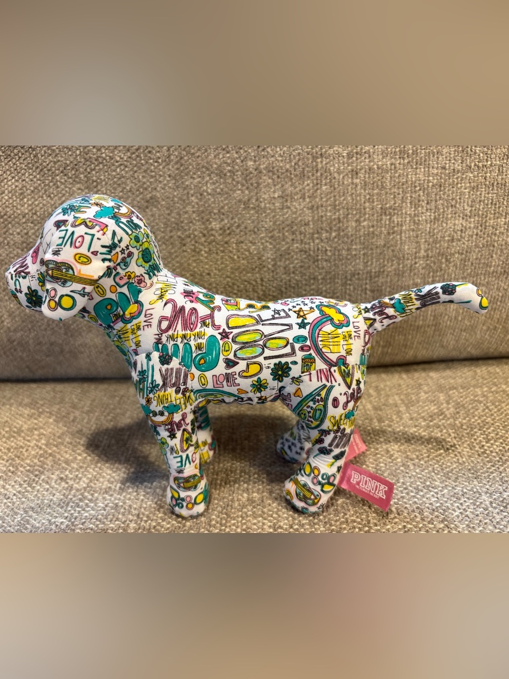 PINK Victoria’s Secret Y2K Love Pink Multicolor Dog